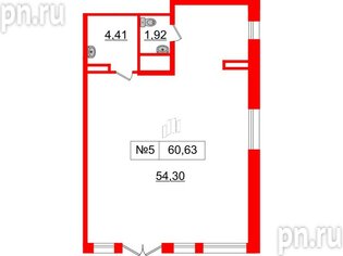 Аренда помещения 60.63 м²
