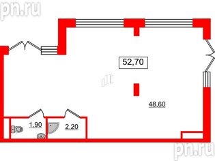 Аренда помещения 52.7 м²