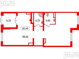 Аренда помещения 82.4 м²