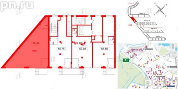 Аренда помещения 95.44 м²