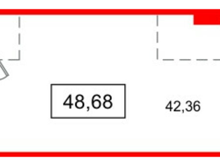 Помещение в ЖК Апарт-отель Well Балтийская, 48.68 м², 1 этаж