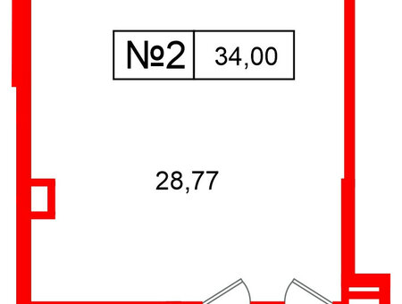 Помещение в ЖК Парадный ансамбль, 34 м², 1 этаж Помещение в ЖК Парадный ансамбль, 34 м², 1 этаж