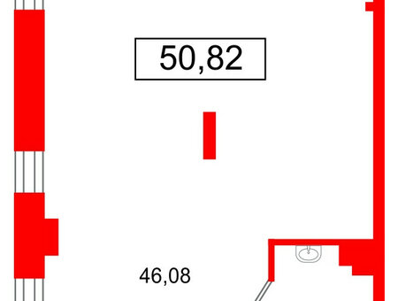 Помещение в ЖК VEREN NORT Сертолово, 50.82 м², 1 этаж
