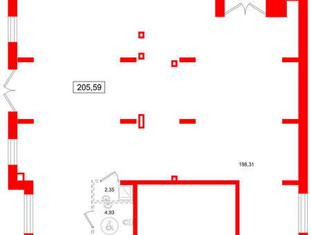 Помещение в ЖК Брусника в Новоселье, 205.6 м², 1 этаж