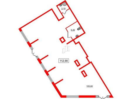 Аренда помещения 112.9 м²