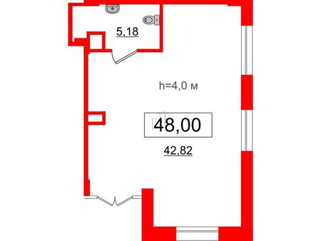 Аренда помещения 48 м²