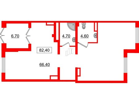 Аренда помещения 82.4 м²