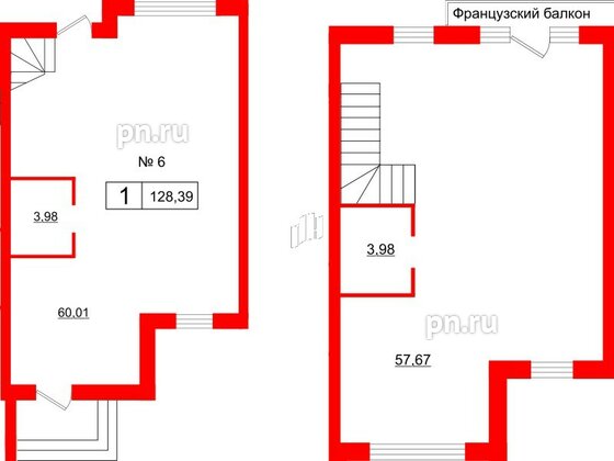 Квартира в ЖК Алгоритм.Стрельна, 1 комнатная, 129.9 м², 1 этаж