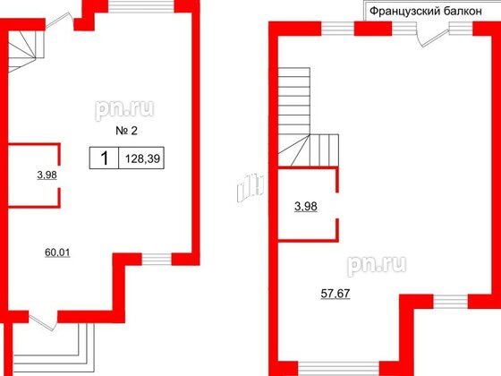 Квартира в ЖК Алгоритм.Стрельна, 1 комнатная, 130 м², 1 этаж