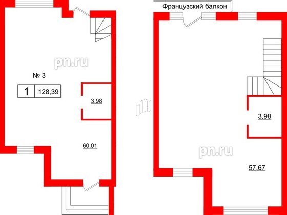 Квартира в ЖК Алгоритм.Стрельна, 1 комнатная, 130 м², 1 этаж