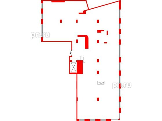 Апартаменты в ЖК 17/33 Петровский Остров, 4 комнатные, 413.1 м², 5 этаж