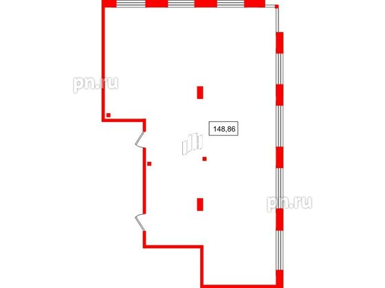 Апартаменты в ЖК 17/33 Петровский Остров, 1 комнатные, 148.86 м², 7 этаж