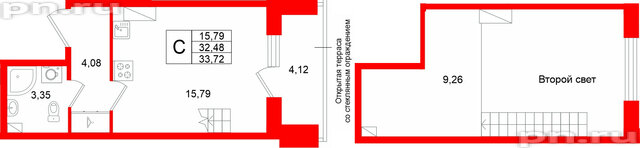 Квартира в ЖК «Аристократ», студия, 32.48 м², 8 этаж
