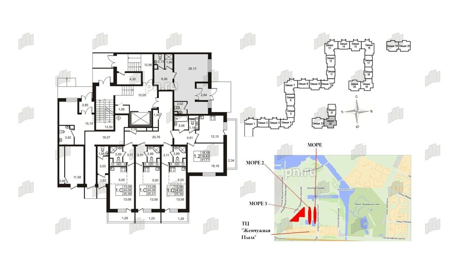 Помещение в ЖК More 3, 22.1 м²