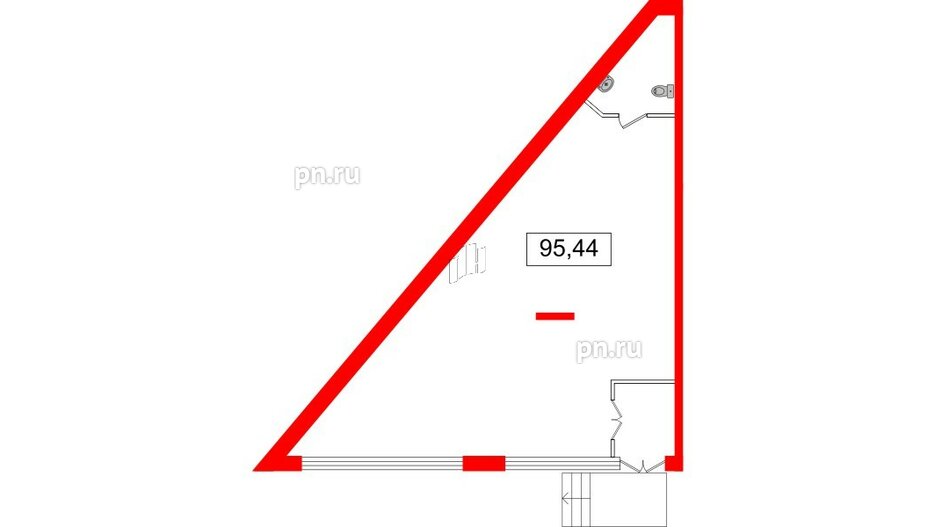 Аренда помещения в ЖК FoRest Akvilon, 95.44 м², 1 этаж