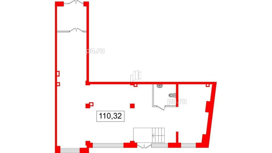 Помещение в ЖК FoRest Akvilon, 110.7 м², 1 этаж