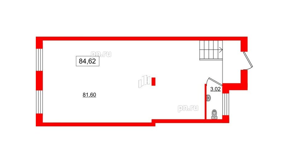 Помещение в ЖК ID Park Pobedy, 84.62 м², 1 этаж