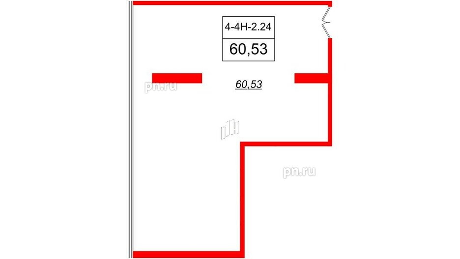 Помещение в ЖК VALO, 64.9 м², 2 этаж