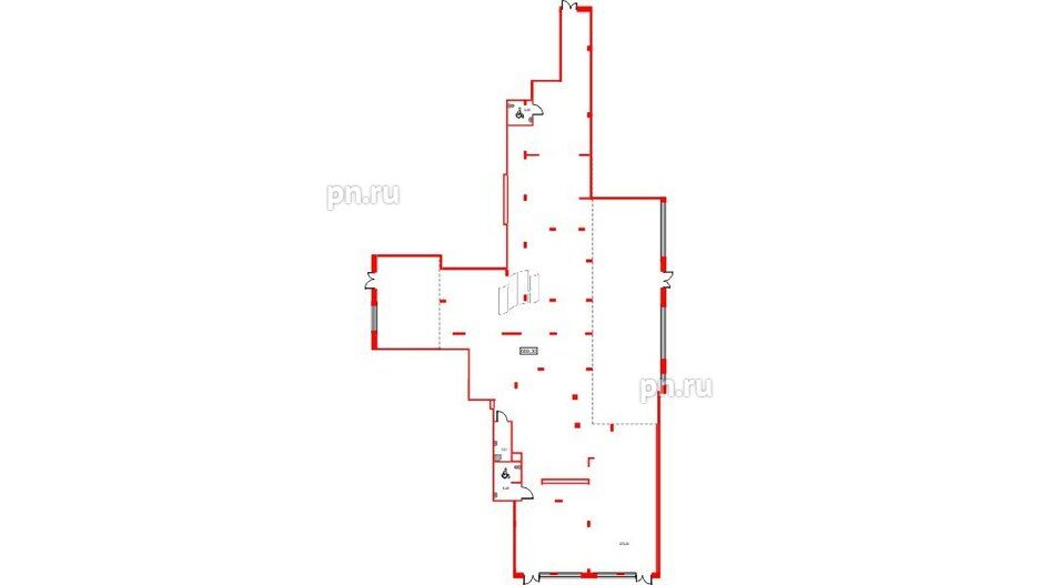 Помещение в ЖК ID Светлановский, 689.3 м², 1 этаж