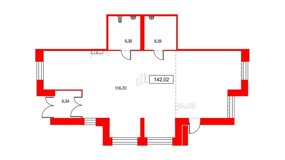 Помещение в ЖК NEWПИТЕР, 142.2 м², 1 этаж