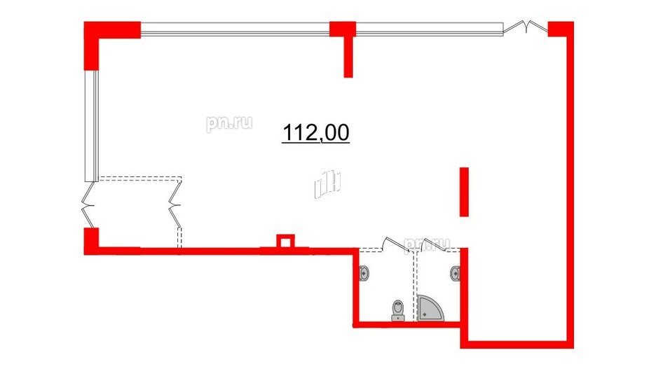 Помещение в ЖК А101Лаголово, 112 м², 1 этаж