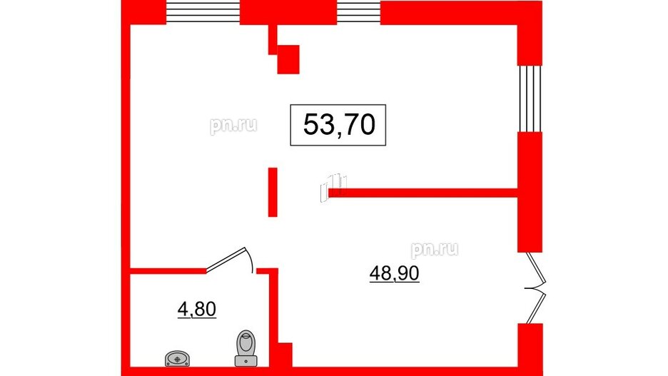 Помещение в ЖК Цивилизация, 129.2 м², 1 этаж