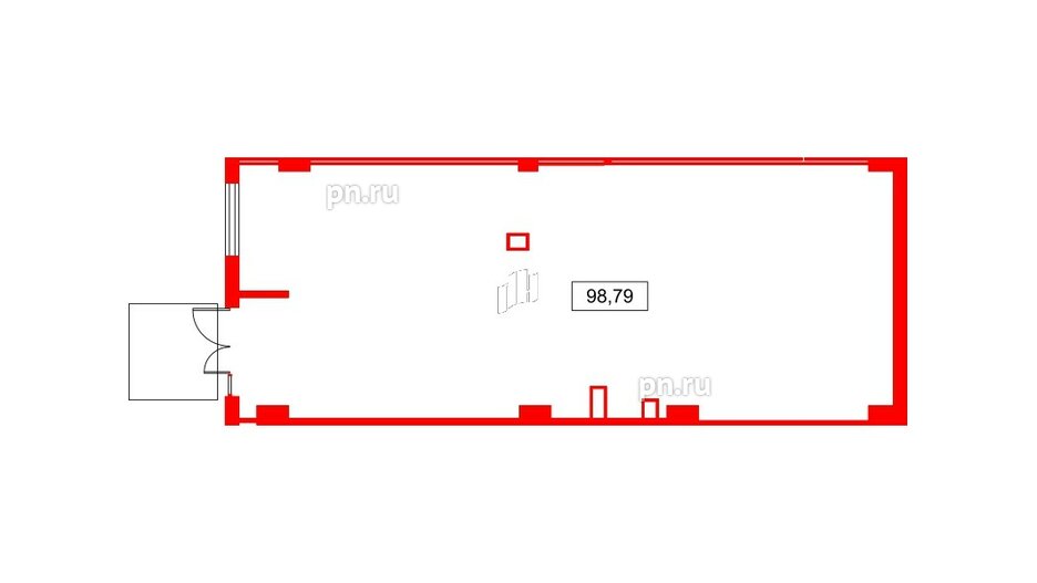 Помещение в ЖК Аквилон Leaves, 100.8 м², 1 этаж