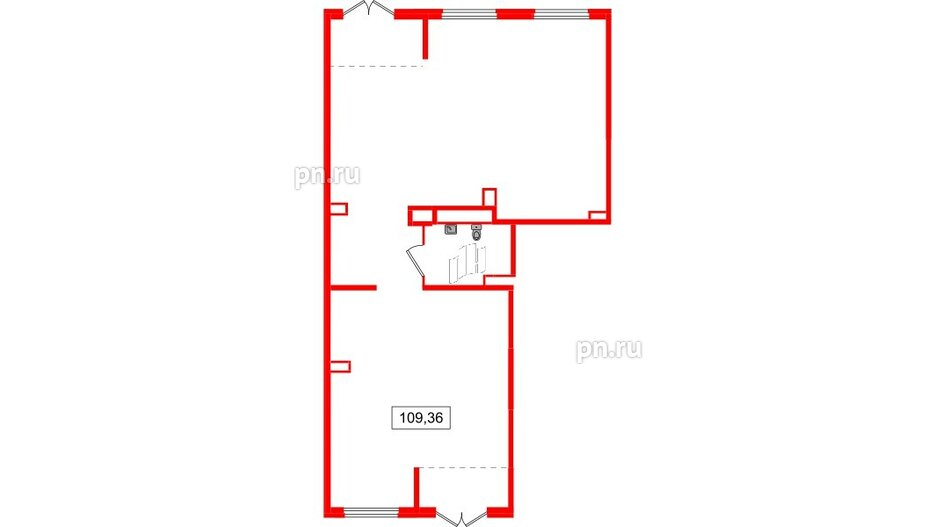 Помещение в ЖК Аквилон Янино, 109.35 м², 1 этаж