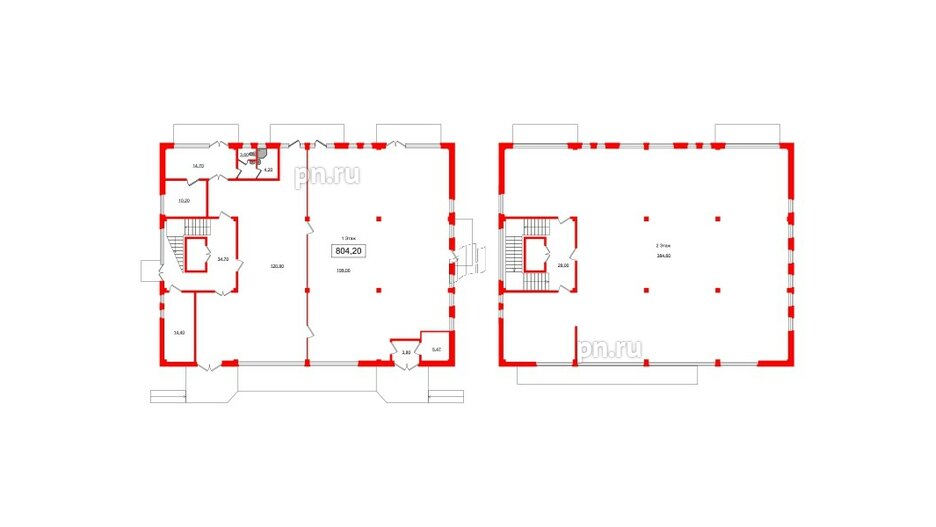 Помещение в ЖК Эко Гармония, 804.2 м², 1 этаж