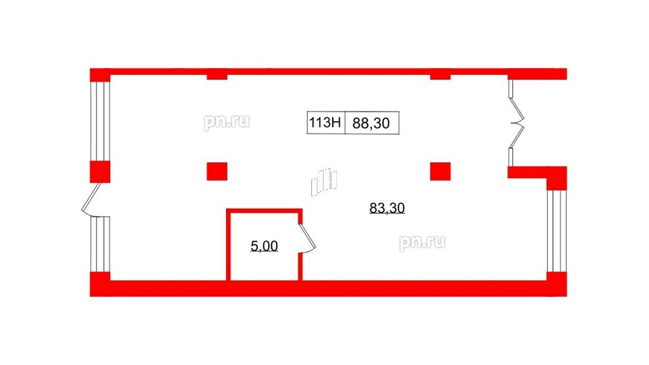 Аренда помещения в ЖК Golden City, 88.3 м², 1 этаж