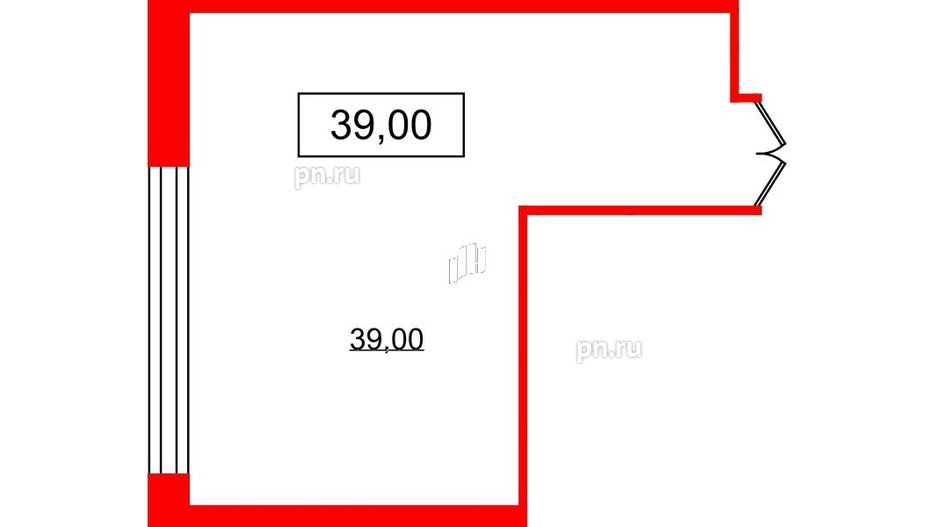 Помещение в ЖК VALO, 39 м², 2 этаж