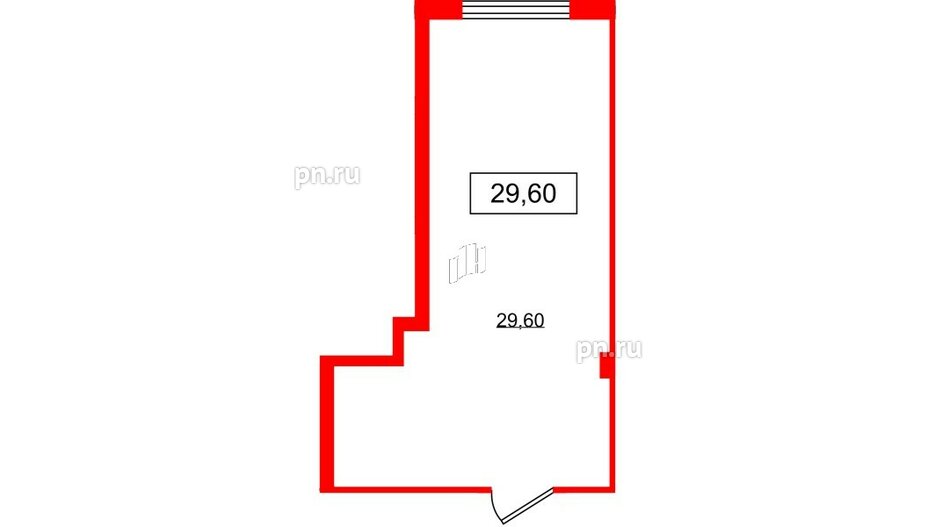 Помещение в ЖК VALO, 29.6 м², 2 этаж