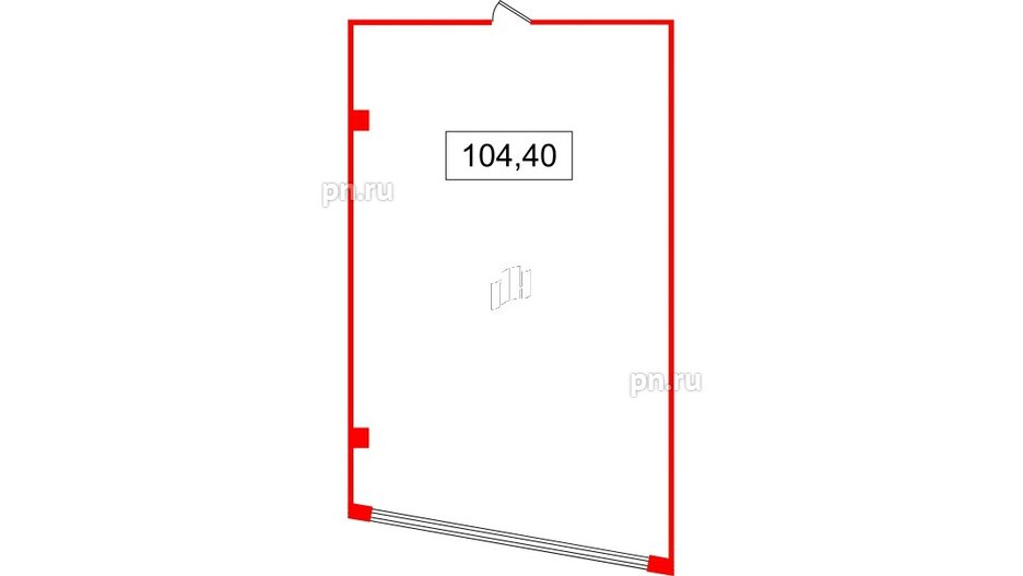 Помещение в ЖК БЦ INSIDE, 104.4 м², 5 этаж