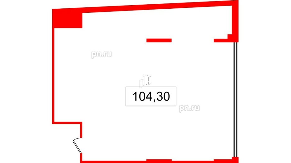 Помещение в ЖК БЦ INSIDE, 104.3 м², 6 этаж