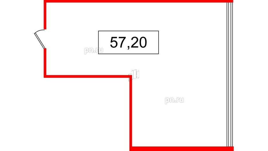 Помещение в ЖК БЦ INSIDE, 57.2 м², 6 этаж