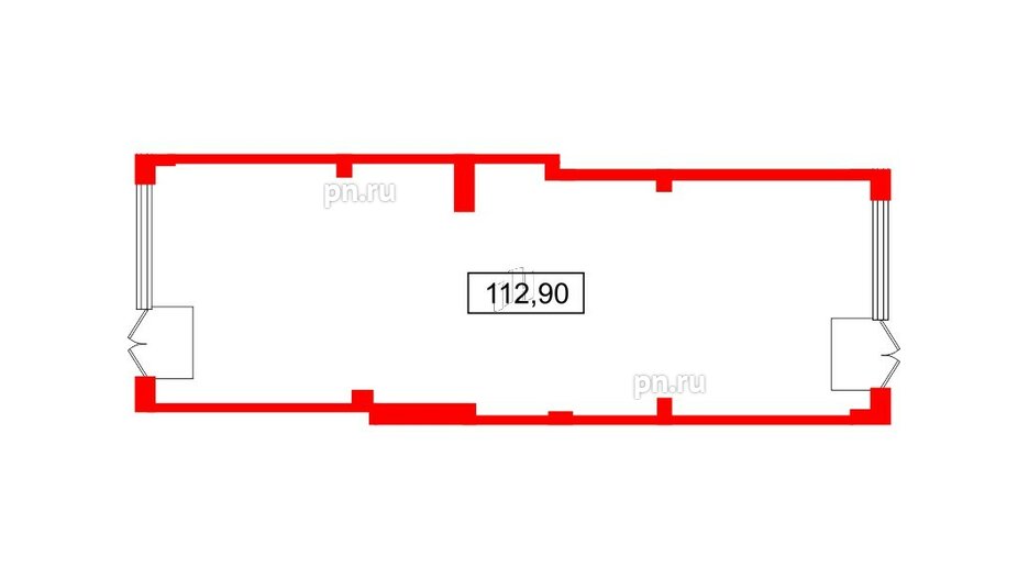 Помещение в ЖК Берег. Курортный, 112.9 м², 1 этаж