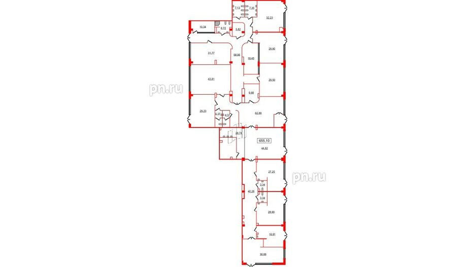 Помещение в ЖК Берег. Курортный, 655.1 м², 1 этаж