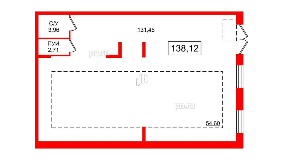 Помещение в ЖК NEWПИТЕР, 138.12 м², 1 этаж