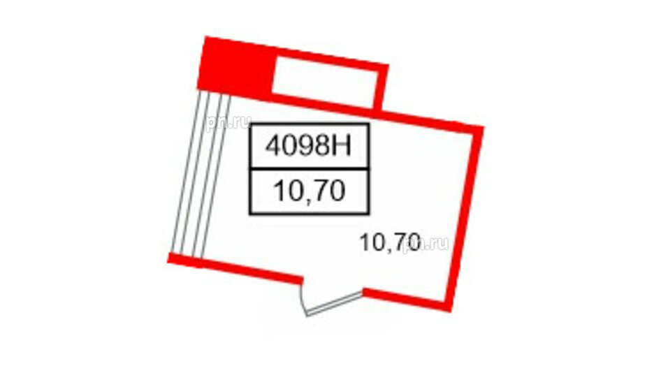 Помещение в ЖК VALO, 10.7 м², 3 этаж