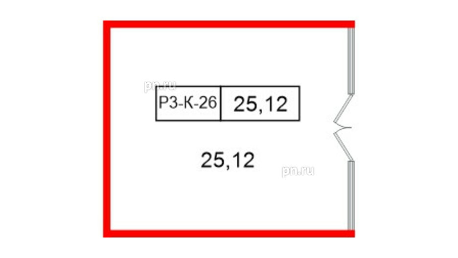 Помещение в ЖК Моско, 25.12 м², 3 этаж