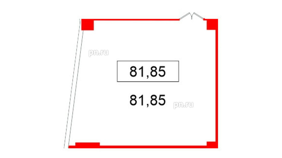 Помещение в ЖК БЦ ELEMENT PRIME, 81.85 м², 7 этаж