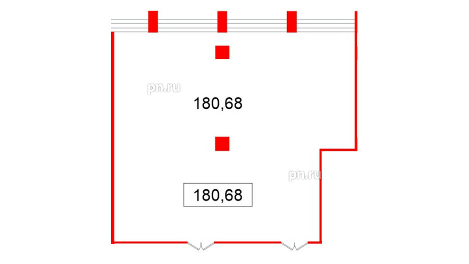 Помещение в ЖК БЦ ELEMENT PRIME, 180.68 м², 5 этаж