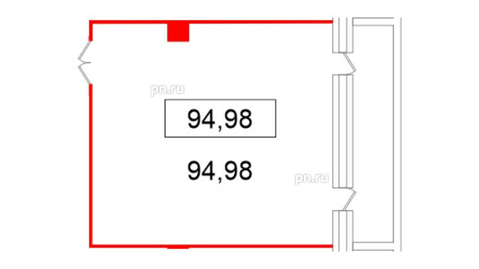 Помещение в ЖК БЦ ELEMENT PRIME, 94.98 м², 8 этаж