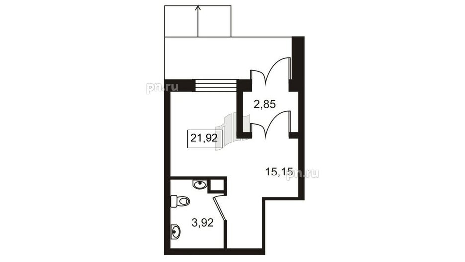 Помещение в ЖК More 3, 22.1 м²