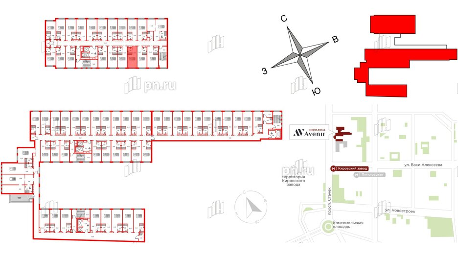 Апартаменты в ЖК Апартаменты «Авенир Индастриал», студия, 22 м², 10 этаж