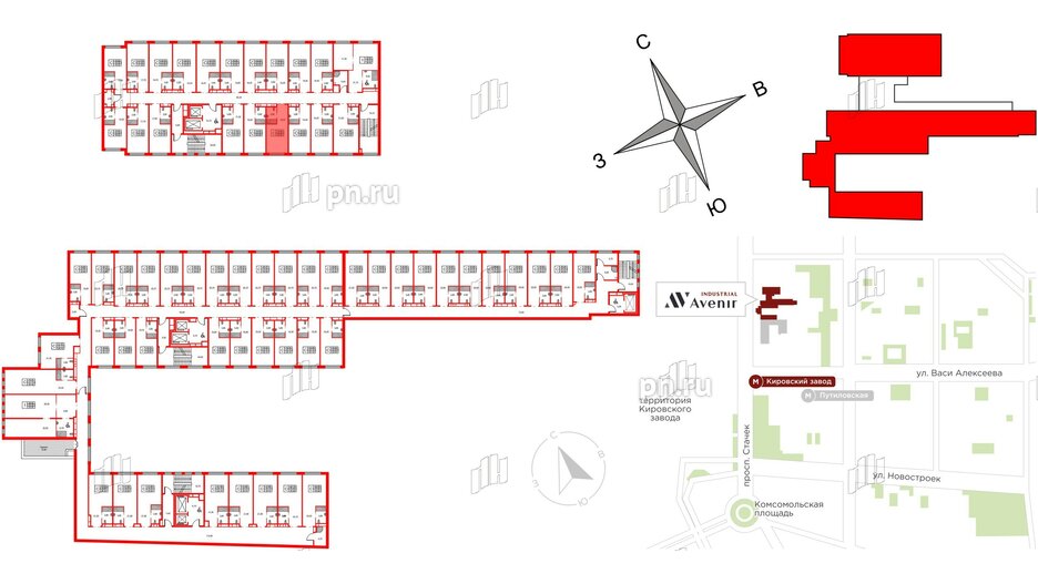 Апартаменты в ЖК Апартаменты «Авенир Индастриал», студия, 22 м², 10 этаж