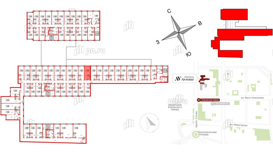 Апартаменты в ЖК Апартаменты INDUSTRIAL AVENIR, студия, 24.4 м², 2 этаж