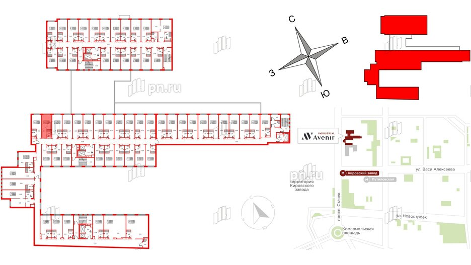 Апартаменты в ЖК Апартаменты INDUSTRIAL AVENIR, студия, 23.9 м², 2 этаж