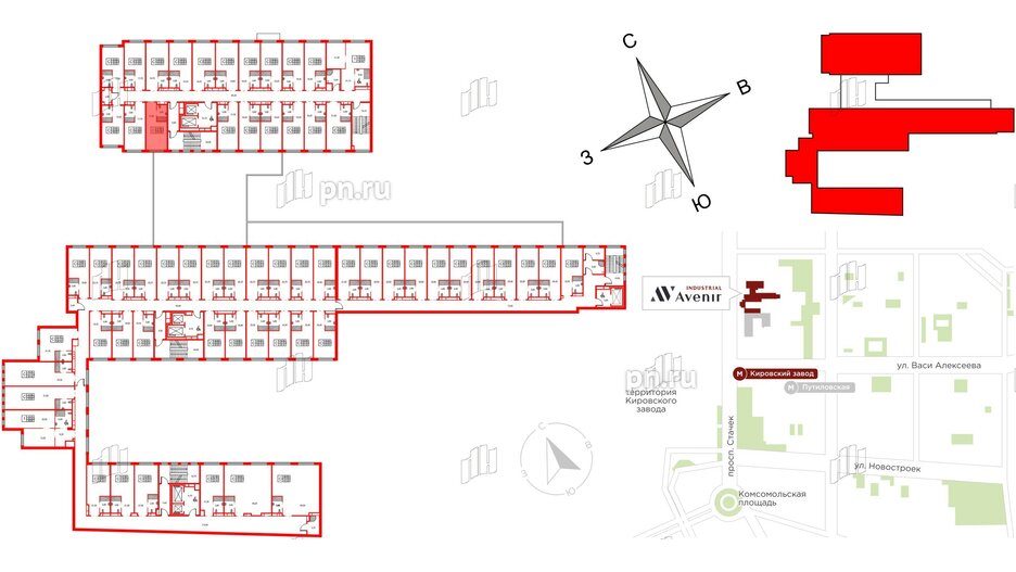 Апартаменты в ЖК Апартаменты INDUSTRIAL AVENIR, студия, 21.7 м², 2 этаж