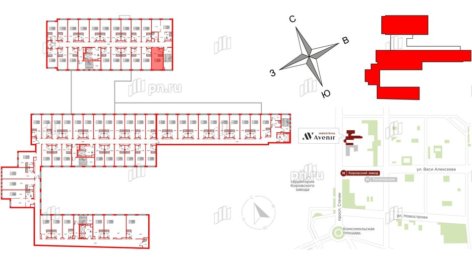 Апартаменты в ЖК Апартаменты INDUSTRIAL AVENIR, студия, 25.7 м², 2 этаж